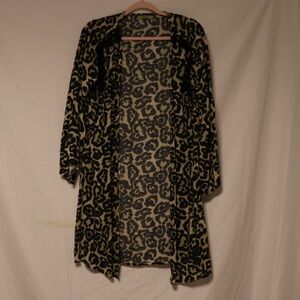 Cheetah print cover up